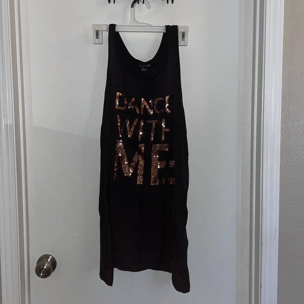 Rose gold sequin DANCE WITH ME dress